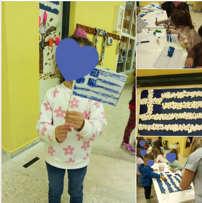 Ποντιακός – Πολιτιστικός Σύλλογος Κρυονερίου ”Ο Ακρίτας”: Φτιάχτηκαν μικρά σημαιάκια από τα χέρια μικρών δημιουργών