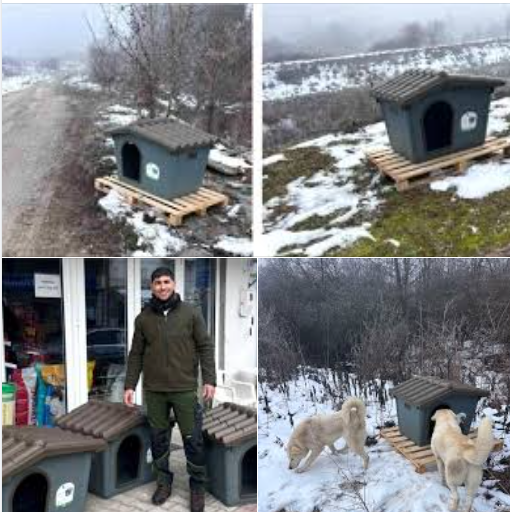 Δήμος Κάτω Νευροκοπίου: Έκαναν σπιτάκια και ταΐστρες για τα αδέσποτα