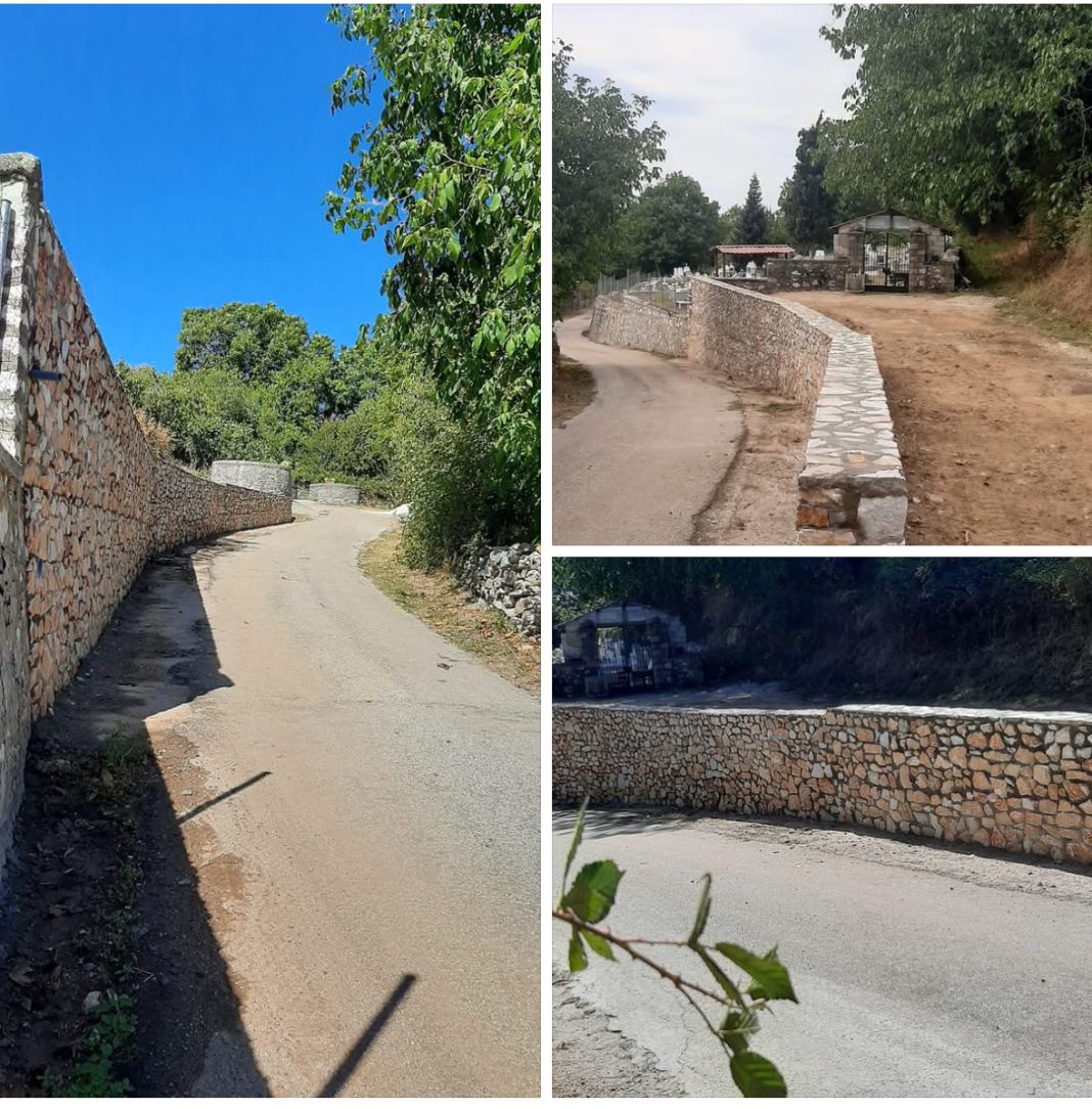 Λυκόστομο: Ολοκληρώθηκε ο πετρότοιχος με εθελοντική εργασία των κατοίκων